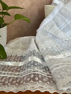 Alternative view of Olán Istmeño de organdí y organza