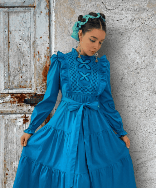 Vestido Azul Cerúleo